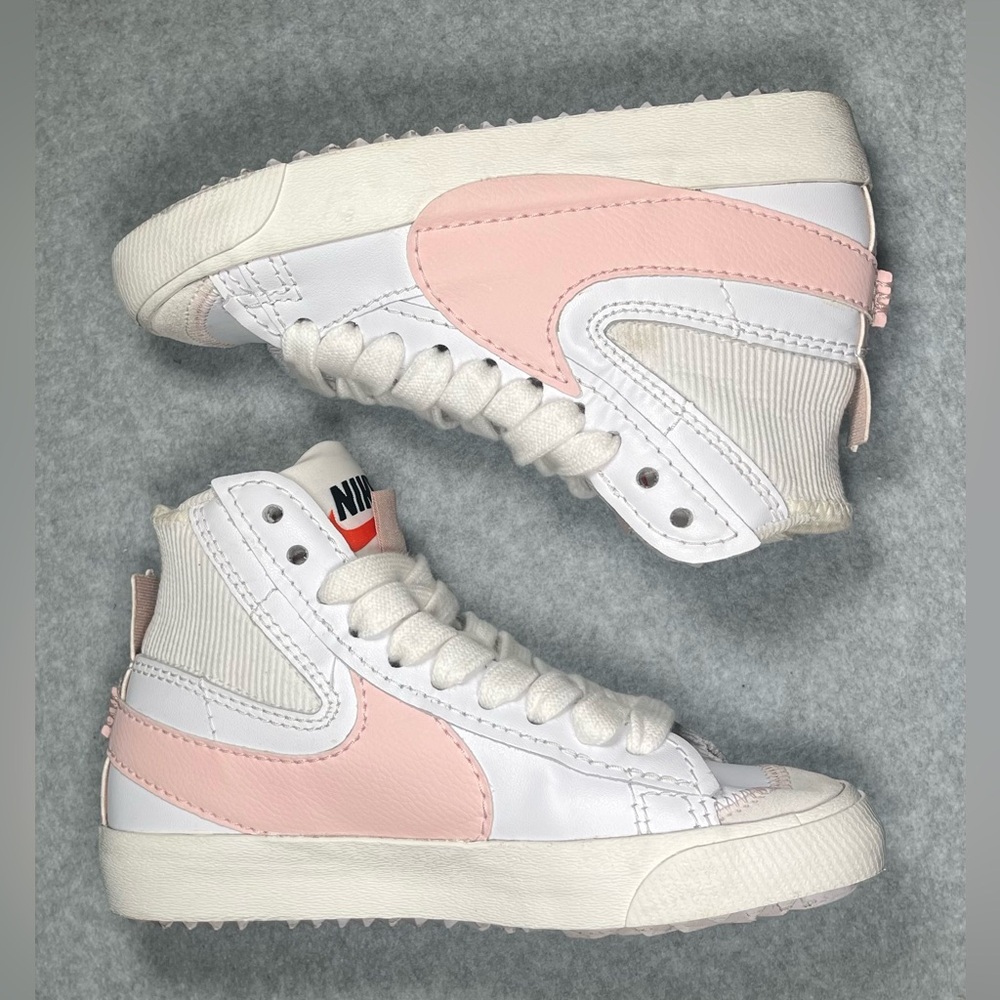 Nike | Blazer Mid 77 Jumbo | White Atmosphere Pink | US Women's Size 5 - Picture 6 of 8